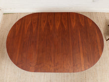 Load image into Gallery viewer, Walnut Mid-Century Dining Table with Two Leaves