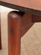 Load image into Gallery viewer, Walnut Mid-Century Dining Table with Two Leaves