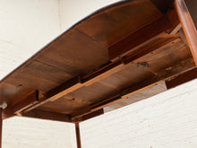 Load image into Gallery viewer, Walnut Mid-Century Dining Table with Two Leaves