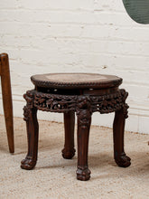 Load image into Gallery viewer, Chinese Rosewood Jardiniere Rouge Marble Center Late 19th Century