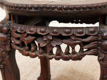 Load image into Gallery viewer, Chinese Rosewood Jardiniere Rouge Marble Center Late 19th Century