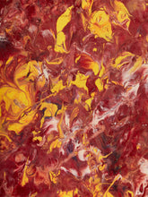 Load image into Gallery viewer, Crimson Field Abstract Expressionist Painting in Red and Yellow