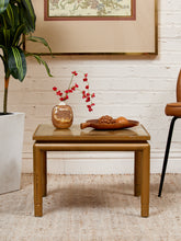 Load image into Gallery viewer, Gold Leaf Hollywood Regency Side Table