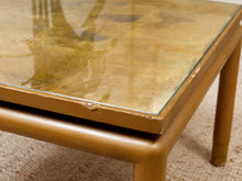 Load image into Gallery viewer, Gold Leaf Hollywood Regency Side Table