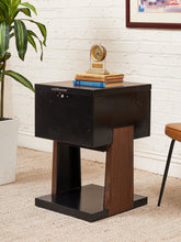 Load image into Gallery viewer, Black Atomic Filing Cabinet 1970s