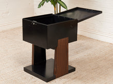 Load image into Gallery viewer, Black Atomic Filing Cabinet 1970s