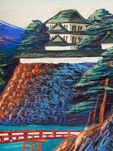 Load image into Gallery viewer, Bridge to the Peak Framed Mountain Landscape Painting