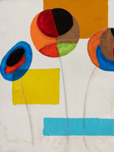 Load image into Gallery viewer, Suspended Study Geometric Abstract Painting with Hanging Spheres