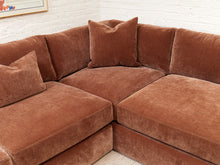 Load image into Gallery viewer, Michonne Sectional Sofa (RAF armless chaise, LAF sofa) in Amici Tobacco