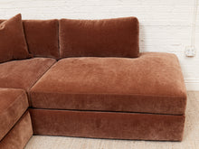 Load image into Gallery viewer, Michonne Sectional Sofa (RAF armless chaise, LAF sofa) in Amici Tobacco