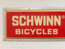 Load image into Gallery viewer, Huge Schwinn Bicycles Vintage Sign
