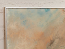 Load image into Gallery viewer, Mineral Drift Large Abstract Painting in Blue Gray Cream and Blush
