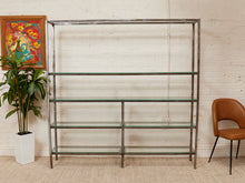 Load image into Gallery viewer, Industrial Vintage Shelf with Glass