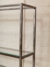 Load image into Gallery viewer, Industrial Vintage Shelf with Glass