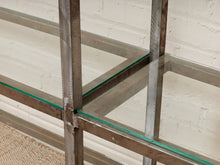 Load image into Gallery viewer, Industrial Vintage Shelf with Glass