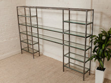 Load image into Gallery viewer, Industrial Vintage Shelving with Glass