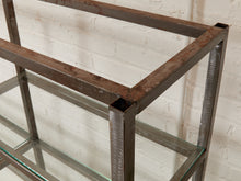 Load image into Gallery viewer, Industrial Vintage Shelving with Glass