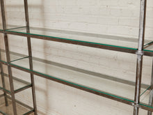 Load image into Gallery viewer, Industrial Vintage Shelving with Glass