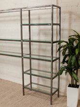 Load image into Gallery viewer, Industrial Vintage Shelving with Glass