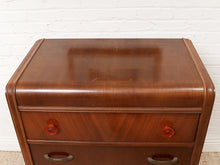 Load image into Gallery viewer, Waterfall Art Deco Highboy Dresser