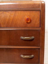Load image into Gallery viewer, Waterfall Art Deco Highboy Dresser