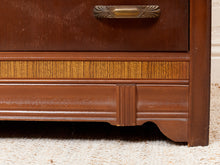 Load image into Gallery viewer, Waterfall Art Deco Highboy Dresser
