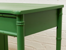 Load image into Gallery viewer, Emerald Faux Bamboo Desk
