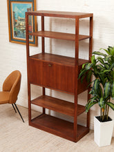 Load image into Gallery viewer, Extra Tall Teak Vintage Bar Shelf