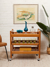 Load image into Gallery viewer, Danish Modern Teak Bar Cart