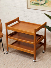 Load image into Gallery viewer, Danish Modern Teak Bar Cart