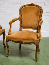 Load image into Gallery viewer, Pair of French Louis XV Style Giltwood Chairs