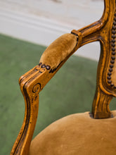Load image into Gallery viewer, Pair of French Louis XV Style Giltwood Chairs