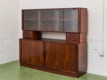 Load image into Gallery viewer, Rosewood Vintage Danish Modern Hutch
