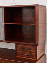 Load image into Gallery viewer, Rosewood Vintage Danish Modern Hutch