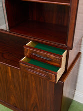 Load image into Gallery viewer, Rosewood Vintage Danish Modern Hutch
