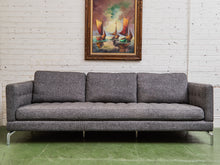 Load image into Gallery viewer, Gray Channeled Apartment Sofa