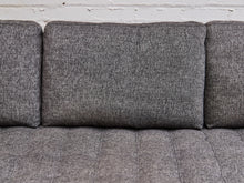 Load image into Gallery viewer, Gray Channeled Apartment Sofa