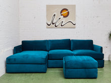 Load image into Gallery viewer, Michonne with Cuddle Chaise and Ottoman in Royale Peacock