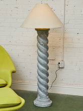 Load image into Gallery viewer, Michael Taylor Plaster Spiral Floor Lamp Circa 1980s Postmodern