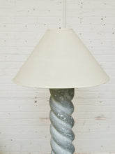Load image into Gallery viewer, Michael Taylor Plaster Spiral Floor Lamp Circa 1980s Postmodern
