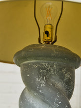 Load image into Gallery viewer, Michael Taylor Plaster Spiral Floor Lamp Circa 1980s Postmodern