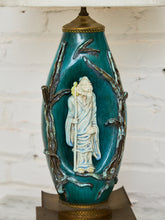 Load image into Gallery viewer, Vintage Italian Marcelo Fantoni Glazed Ceramic Character Lamp
