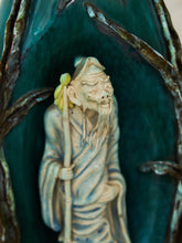 Load image into Gallery viewer, Vintage Italian Marcelo Fantoni Glazed Ceramic Character Lamp