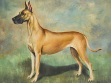 Load image into Gallery viewer, Signed Oil Painting of a Great Dane by Maris Kucarts – Framed Portrait