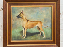 Load image into Gallery viewer, Signed Oil Painting of a Great Dane by Maris Kucarts – Framed Portrait