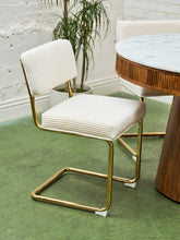 Load image into Gallery viewer, Corduroy Cream, Cantilever Chair