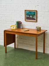 Load image into Gallery viewer, Danish Teak Desk with Drop Leaf