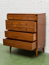 Load image into Gallery viewer, Dixie Mid Century Highboy Dresser