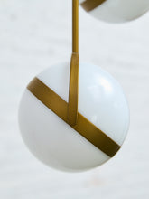 Load image into Gallery viewer, Brush Gold Five Globe Chandelier