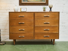 Load image into Gallery viewer, 8 Drawer Mid Century Dresser
